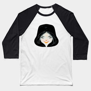 Hooded witch portrait Baseball T-Shirt